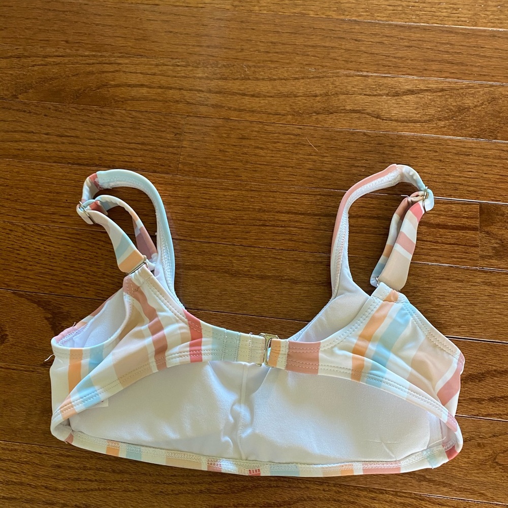 Multi-Colored Striped Bikini Top - Picture 2 of 3